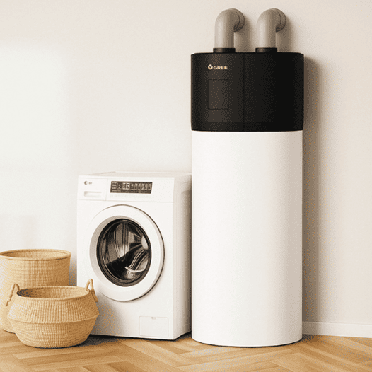 Vue de l'installation du chauffe eau thermodynamique Hombask